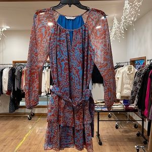 Amanda Uprichard tunic/ mini dress with ruffle